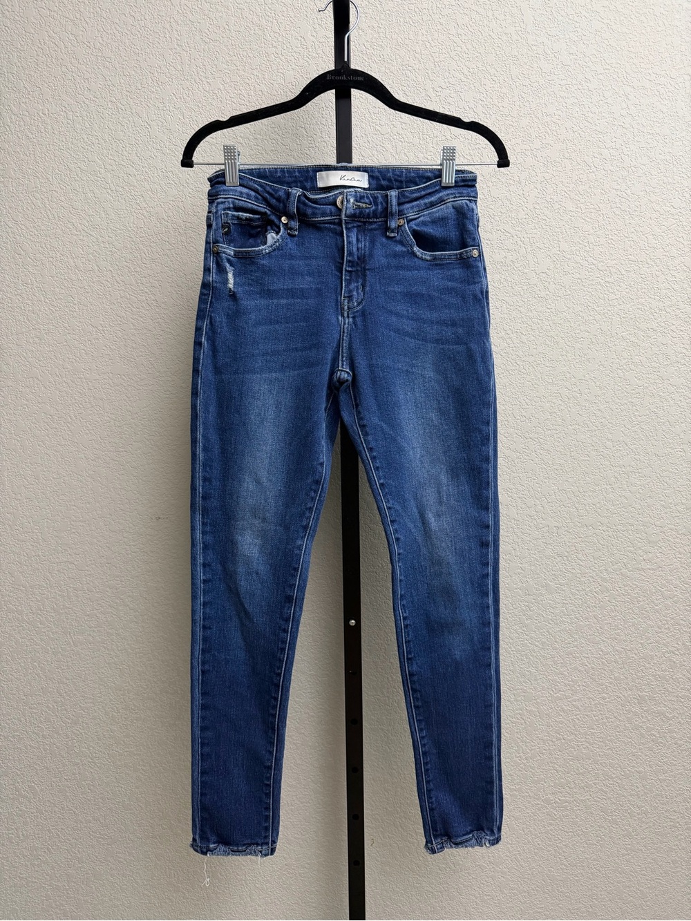 KanCan Women's Skinny Jeans in Deep Blue Wash